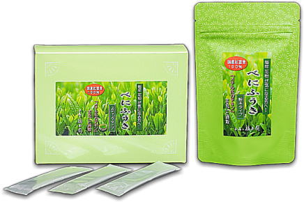 べにふうき緑茶　スティックタイプと徳用タイプ
